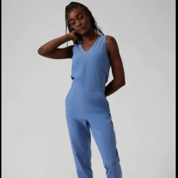 Athleta Brooklyn Jumpsuit Cottage Blue (NWOT) - Picture 1 of 1